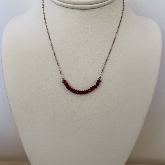 Tempt Jewelry Jewelry - Stunning Ruby Sterling Necklace